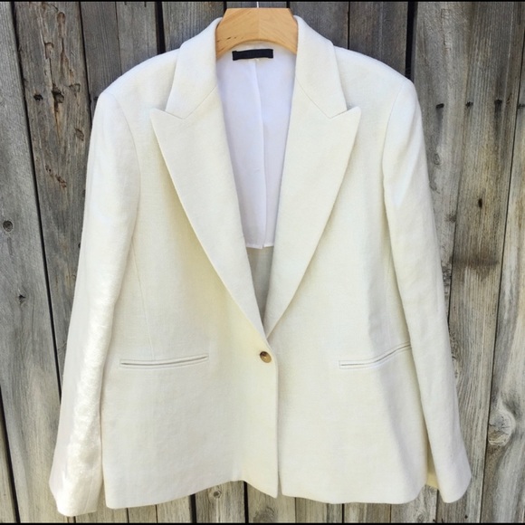 the row white blazer
